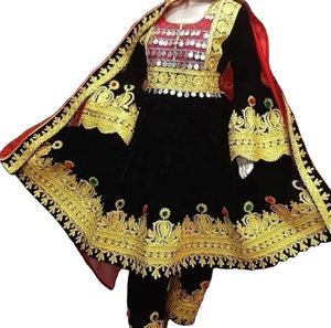 Vestido Vintage étnico Tribal Kuchi Afghani/paquistaní, impresionante Kuchi tradicional multicolor, oferta, 2020 - Product Image 1