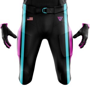 Uniforme de fútbol americano para hombres, conjunto de pantalones de Jersey personalizados, aparejos transpirables, sarga, ropa deportiva duradera, kit de entrenamiento profesional - Product Image 4