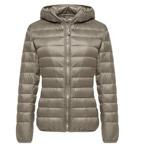 <b>Womens</b> Lightweight Slim Fit Puffer Jacket Hooded <b>Winter</b> <b>Coat</b> Warm Bubble Jacket Solid Color <b>Padded</b> Outerwear Stylish Fashion - Product Image 1