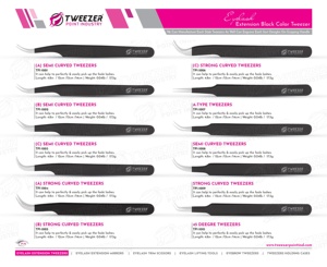 Pinzas de pestañas de acero puro ligeras personalizables Embalaje de cartón diseñado para una funcionalidad óptima - Product Image 6