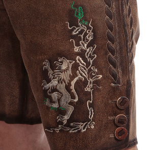 Prendas bávaras Nueva llegada Hombres Hot Traditional Octoberfest Bavarian Lederhosen Shorts Custom Unique Shorts - Product Image 4