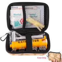 EVA CASE pour kit de morsure de serpent, kit de piqûre d'abeille, fournitures de premiers soins d'urgence, pompe d'aspiration d'extracteur de venin, premiers soins de morsure et de piqûre