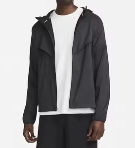 High Quality Custom Plus-Size Breathable <b>Canvas</b> 100% Cotton Hooded Windbreaker Autumn <b>Jackets</b> for <b>Men</b> Women - Product Image 6