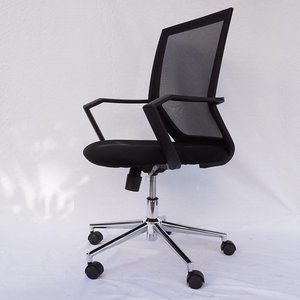Silla Elevadora HOM1012-01, Silla de Oficina Minimalista con Base Giratoria, Reposacabezas Ajustable, Plegable para el Hogar o Taller, Fabricada con Espuma, Tela y PU - Product Image 6