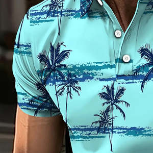 Calidad 220 gramos poliéster/algodón liso teñido hombres Polo ligero transpirable de talla grande sólido Logo patrón Ringer camiseta - Product Image 2