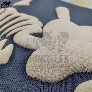 Top qualité pas cher prix Offre Spéciale bouffée impression sweats à capuche basiques coton mélangé coupe ample tenue décontracté hommes bouffée impression sweats à capuche hommes - Product Image 6