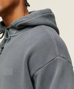 Sweat à capuche zippé en coton épais personnalisé OEM pour hommes imprimé délavé à l'acide avec col à capuche Style hivernal - Product Image 6