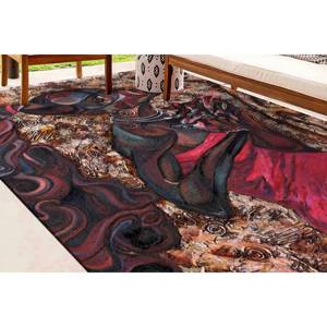Tapis à motifs de femmes africaines : Décoration ethnique pour la maison, Tapis imprimé, Tapis fin non tissé - Product Image 5