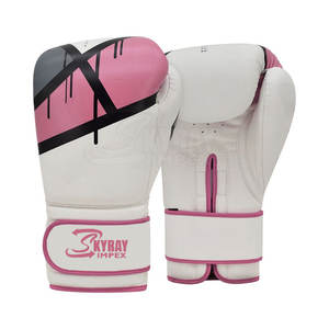 ถุงมือชกมวยหนังแท้สั่งทำพิเศษ ดีไซน์ทันสมัย สีสันตามสั่ง ระบายอากาศได้ดี น้ำหนักเบา เหมาะสำหรับใช้ในยิม - Product Image 1