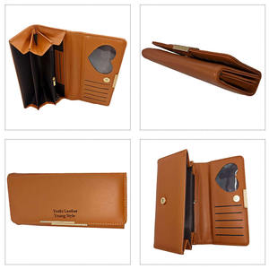 Portefeuille en cuir, fabricant d'usine d'origine, matériau PU, mode, usage quotidien, grande capacité pour cartes et argent liquide, sac à main en PU - Product Image 5