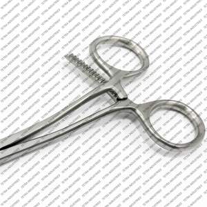 Pinces manuelles Keramo Grip 14,5 cm TC, support de couronne incurvé pour racine, broche en acier inoxydable, inserts de mâchoire de maintien en diamant, CE - Product Image 4