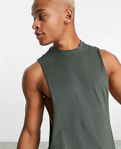 Bulk Wholesale <b>Men'S</b> Ribbed Tank Tops Custom Gym <b>Stringer</b> Ribbed Breathable Cotton Tank Top for <b>Men</b> - Product Image 4