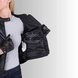Nouvelle veste de motard en cuir d'équitation matelassée certifiée CE pour femmes vêtements de sport de protection respirants course de moto imprimé personnalisé - Product Image 5