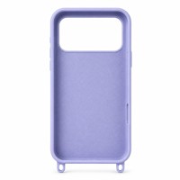 Coque de téléphone en silicone mat avec cordon intégré pour iPhone 17 Series, antichoc et anti-traces de doigts