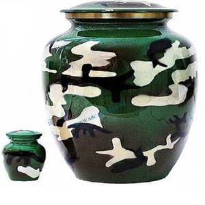 Diseñador beneficioso Camuflaje hecho a mano Urnas de cremación memorables Organización de almacenamiento humano Ataúd Chinois Suministros funerarios - Product Image 6