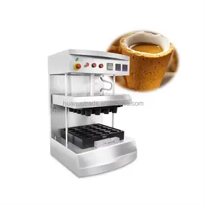 Edible coffee cup waffle maker