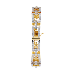 Fabulous 18K <b>Gold</b> Lab Grown Diamond Bracelet & <b>Bangle</b> Luxurious Jewelry Accessory - Product Image 1