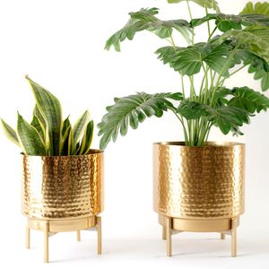 High Strength Metal Planter Pot for Balcony Gardens <b>Patios</b> and Office Interiors Available For Wholesale Supply - Product Image 2