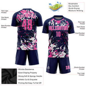 Maillots de football uniforme OEM fait blanc vêtements de football football uniformes de football à séchage rapide en gros personnalisé mode respirant - Product Image 4