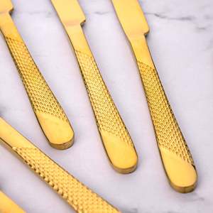 Juego de Cuchillos de Acero Inoxidable Radiant Gold de 6 Piezas para Bodas - Product Image 3