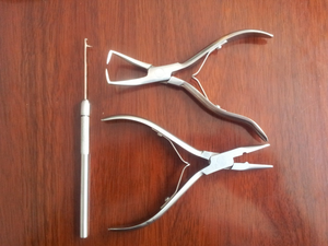 Outils de pose d'extensions de cheveux de haute qualité 2025, pince à extensions de cheveux à surface plane, outil pour extensions de pointe - Product Image 3