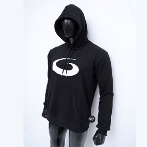 Pull à capuche en coton imprimé surdimensionné personnalisé en vente en gros, motif épaules tombantes, brodé, hiver vintage - Product Image 2