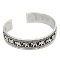 Pulsera de Plata de Ley 925 Hecha a Mano de Alta Calidad con Diseño de Elefante, Regalo para Ella, Joyería al por Mayor