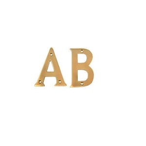 Vente Antique de lettres en laiton personnalisées, ensemble d'apprentissage de l'alphabet et des chiffres, lettres en laiton mousse, articles cadeaux pour la décoration de la maison - Product Image 1