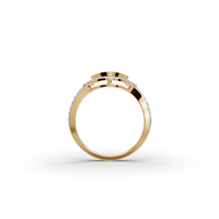 Bague en diamant rond cultivé en laboratoire, pavé circulaire halo, 64 pièces, 0,47 carats, or 18 carats/14 carats, or jaune/blanc/rose, bijoux de fiançailles pour femmes