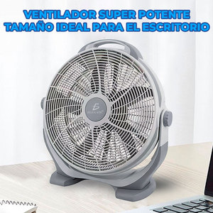 Ventilador de Plástico de Alta Potencia de 20 Pulgadas con Control Remoto, Ventilador Eléctrico de Piso para Oficina, Enfriamiento de Aire, Tamaños Disponibles de 16 y 18 Pulgadas, en Caja - Product Image 2