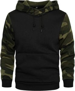 Sudadera con Capucha de Forro Polar para Hombre, Estampado Digital a Cuadros, Color de Contraste, Manga Larga, Otoño - Product Image 4