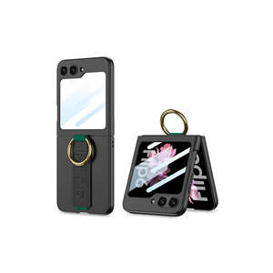 Étui de luxe en silicone pliable avec support anneau pour Motorola, Samsung Galaxy Z Flip 6, coque de protection pour téléphone portable avec protection de l'appareil photo - Product Image 1