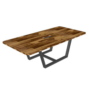 BH68030 Industrial Style Acacia Wood Meeting <b>Table</b> 240x120cm with Iron Legs for Conference Rooms and <b>Offices</b> - Product Image 2