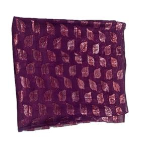 ผ้าคลุมไหล่ชีฟองปักลายหินโซมาลีสำหรับสตรีมุสลิม ลายดอกไม้/สีพื้น สำหรับฤดูหนาว - Product Image 3