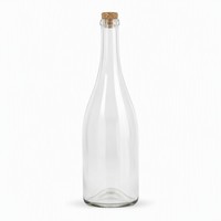 Bouteilles de vin de champagne pétillant vides en verre transparent de 750 ml, Cabernet noir avec bouchon en liège, élégantes bouteilles de vin de fruits, vente en gros