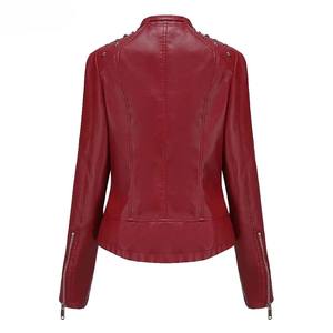 Ropa de invierno, la mejor tela, chaqueta de cuero para mujer, resistente al viento, peso ligero, nuevo aspecto moderno, chaqueta de cuero genuino con tarifa al por mayor - Product Image 2