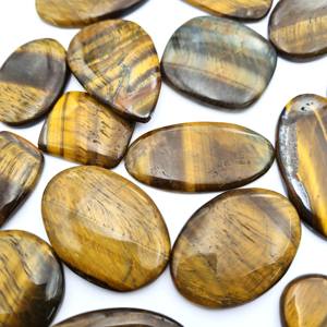 Cabujón de ojo de tigre Natural de 100 CT de alta calidad, piedras preciosas sueltas certificadas IGI, marrón, blanco, rojo, tamaños de forma mixta, 9mm, 14mm, 20mm - Product Image 5