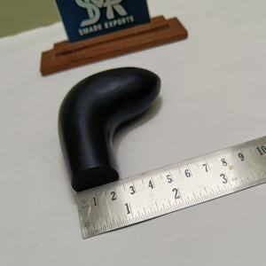 Canne de marche ergonomique moderne en corne de buffle naturelle, durable et écologique, avec poignée droite et élégante, idéale comme pièce de rechange. - Product Image 6