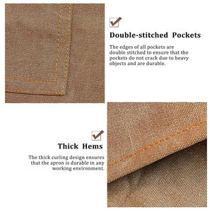 High Quality Cotton Baker <b>Apron</b> Custom Logo <b>Kitchen</b> Chef Barista Canvas <b>Apron</b> Adjustable Bbq Garden Embroidered <b>Aprons</b> Delantal - Product Image 6