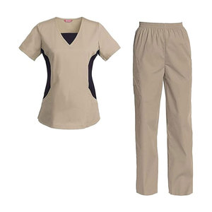 Wholesale High Quality Breathable Cotton/Polyester Women's Nursing <b>Scrub</b> <b>Sets</b> for Hospital Use - Product Image 1