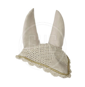 High Quality Soft Mesh Material Horse Ear <b>Bonnet</b> for Riding Training and Casual Use Made in Pakistan - Product Image 2