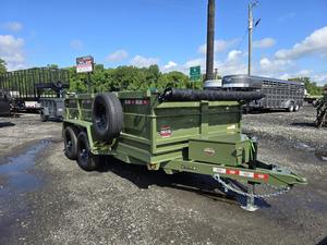 2025 Heavy Duty Dump <b>Farm</b> <b>Trailer</b> 6×12 7x14 7x16 Tandem Axle Utility Hauler Green Steel Cargo <b>Trailer</b> for <b>Farm</b> Transport - Product Image 5