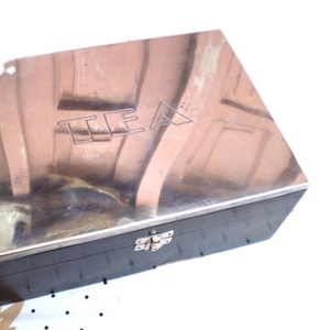 กล่องไม้ทรงสี่เหลี่ยมผืนผ้าตกแต่งบ้าน ดีไซน์ทันสมัย ทำด้วยมือ ผิวขัดเงา ลวดลายเรขาคณิต ของตกแต่งบ้าน - Product Image 1
