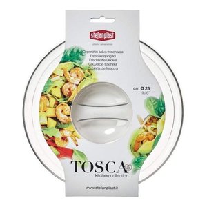Tapa Transparente para Olla de Plástico TOSCA 55160 San (22cm) para Recipientes y Almacenamiento de Alimentos Stefanplast - Product Image 1