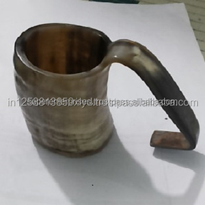 Tasse en vieux corne, meilleur décor d'intérieur, Design de matériau Unique avec couleur naturelle, tasse à boire hautement conçue - Product Image 5