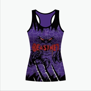 Confort de haute qualité femmes softball dos nageur maillot de sublimation débardeur avec logo personnalisé dames Sport - Product Image 6