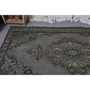 Alfombra turca Vintage de 5,4x9 pies, clásica, verde, Beige, lana, felpa, altura, área rectangular grande, Patchwork para pasillo, látex - Product Image 5