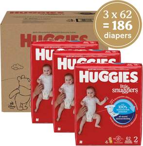 Best-seller pour Huggies Little Snugglers Couches Taille 1 96 CT Couche jetable pour bébé Haute qualité Anti-fuite pour nouveau-né Faible - Product Image 1