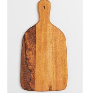 Tabla de cortar de madera natural de diseño de tendencia con mango Tabla de cortar de color natural para tablas de verduras y queso - Product Image 2