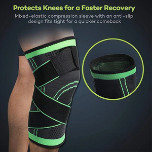 2025 Buen proveedor Haga el suyo propio con logotipo personalizado de nuevo en el juego con protección de rodilla Brace Manga de compresión y almohadillas - Product Image 6